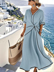 Selene Twist-Front Maxi Dress