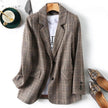 Camden Plaid Wool-Blend Blazer