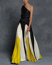 Seraphine Pleated One-Shoulder Maxi Dress