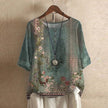 Elara Vintage Floral Blouse