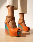Soleia Colorblock Wedge Sandals