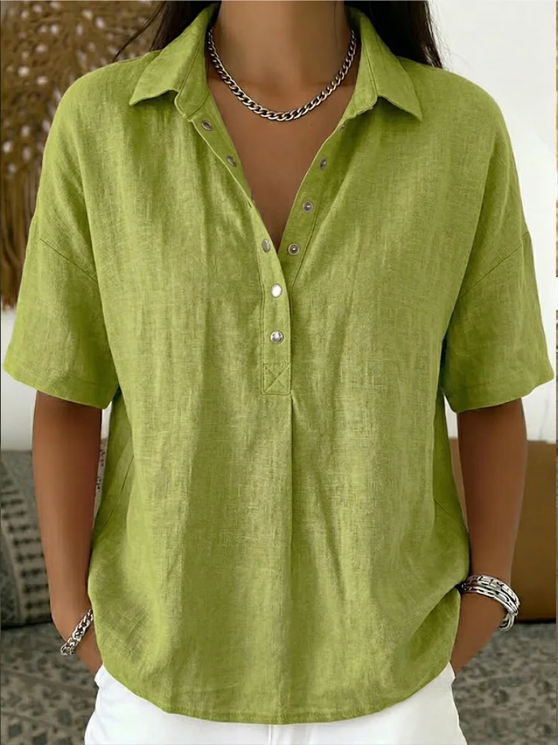 Cora Relaxed Button-Up Shirt