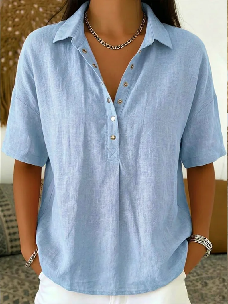 Cora Relaxed Button-Up Shirt