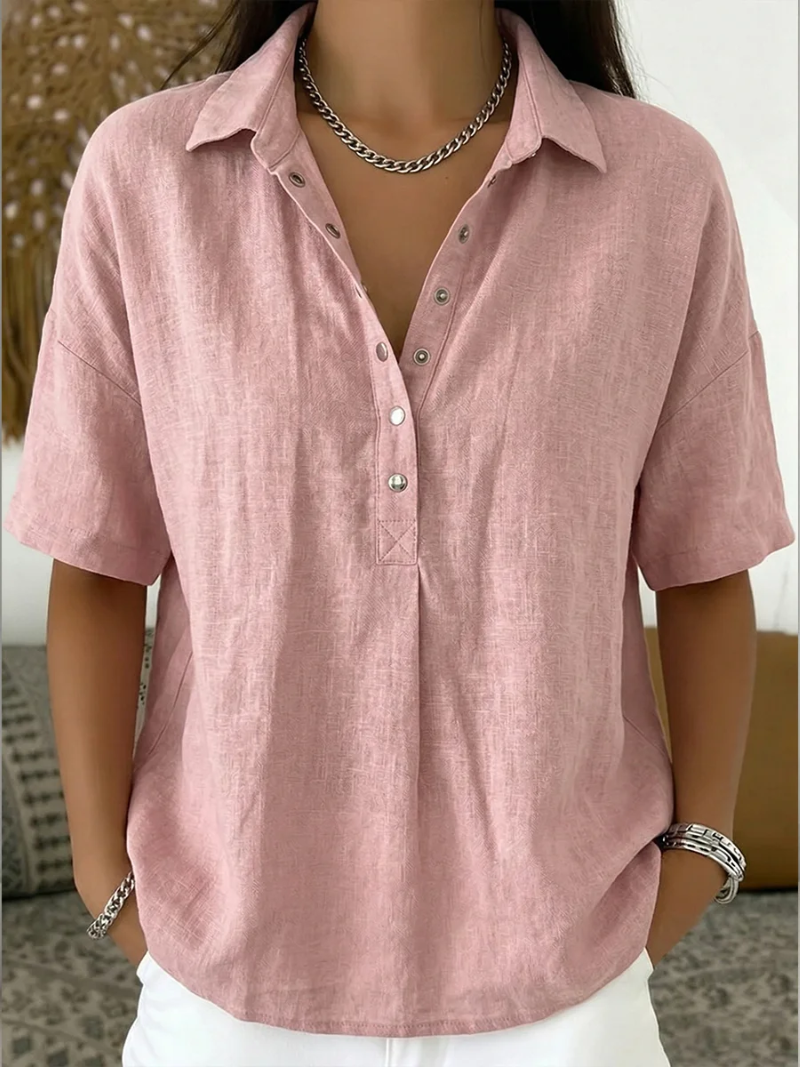 Cora Relaxed Button-Up Shirt