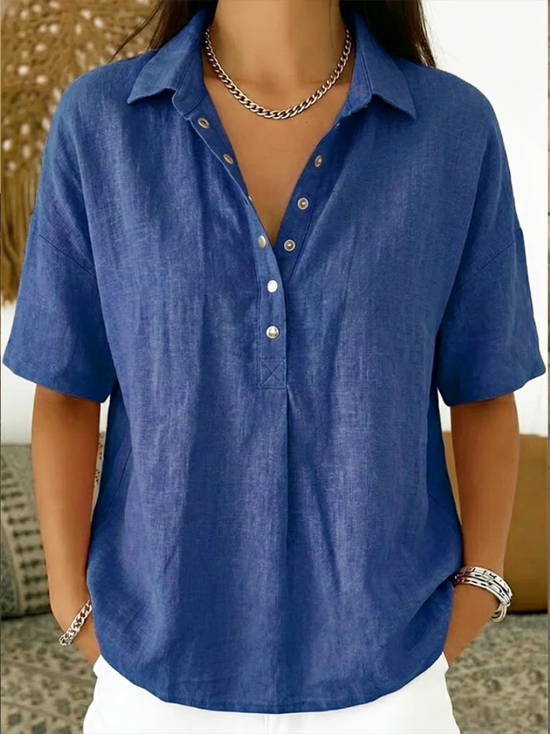 Cora Relaxed Button-Up Shirt