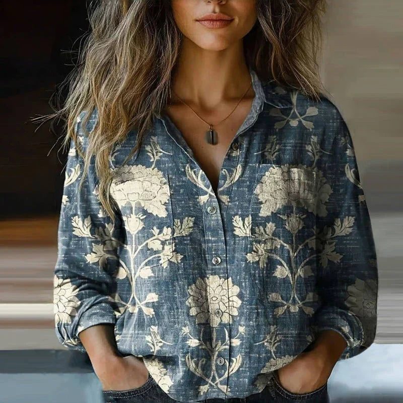 Maribel Bohemian Print Blouse