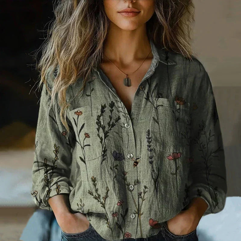 Maribel Bohemian Print Blouse