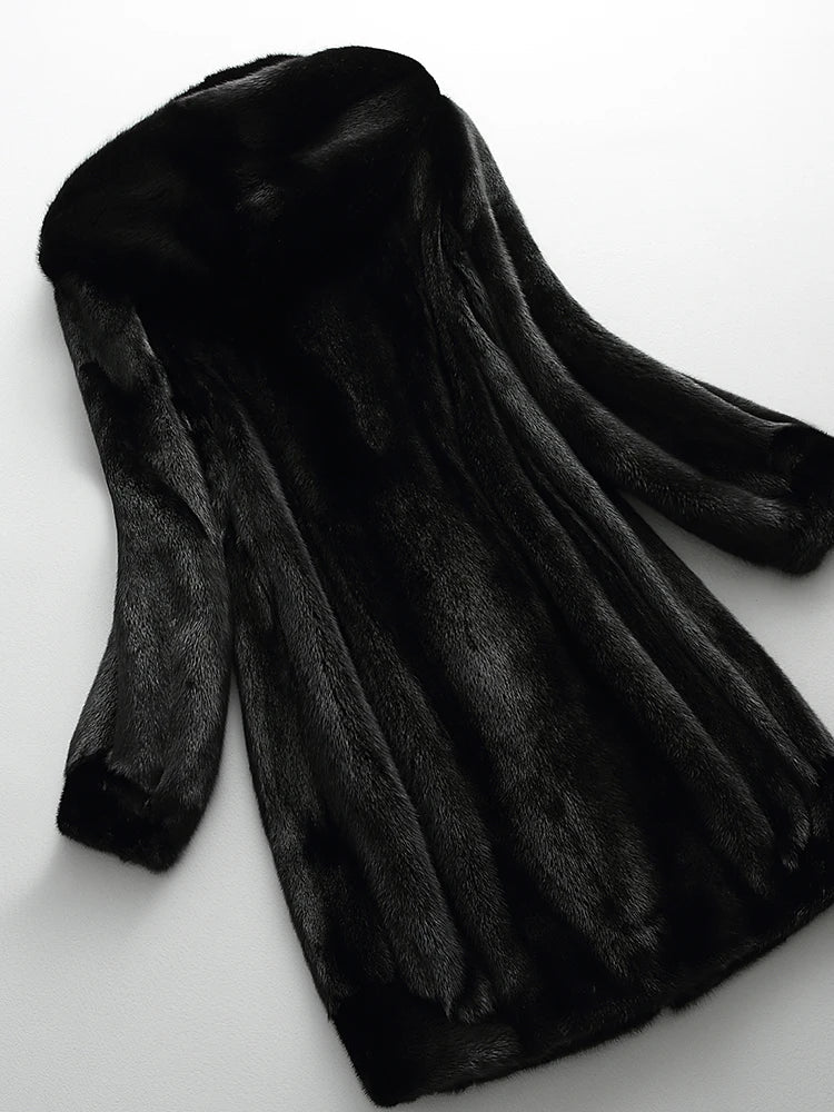 Valmont Hooded Faux Fur Coat