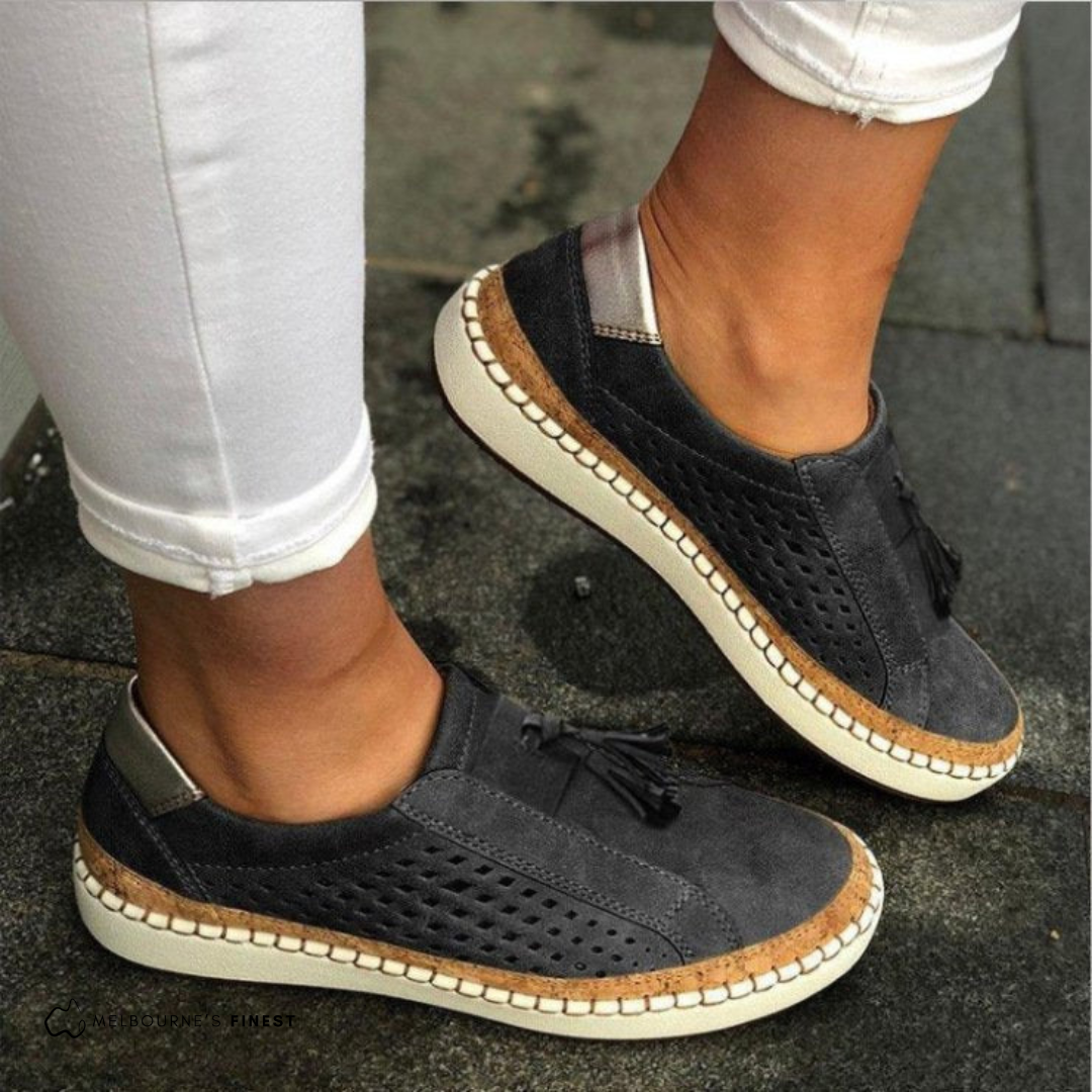 Alina Perforated Comfort Slip-Ons