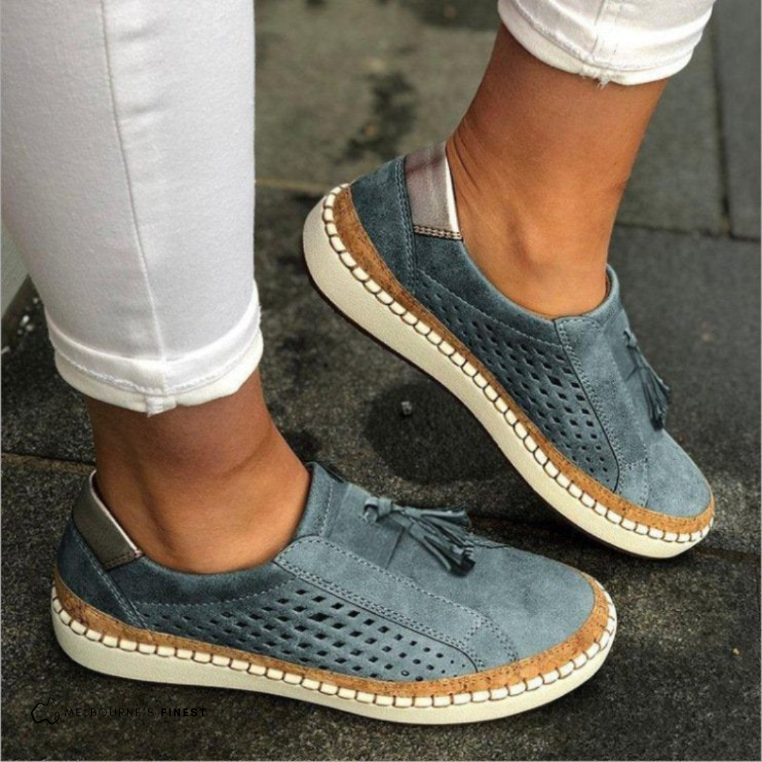 Alina Perforated Comfort Slip-Ons