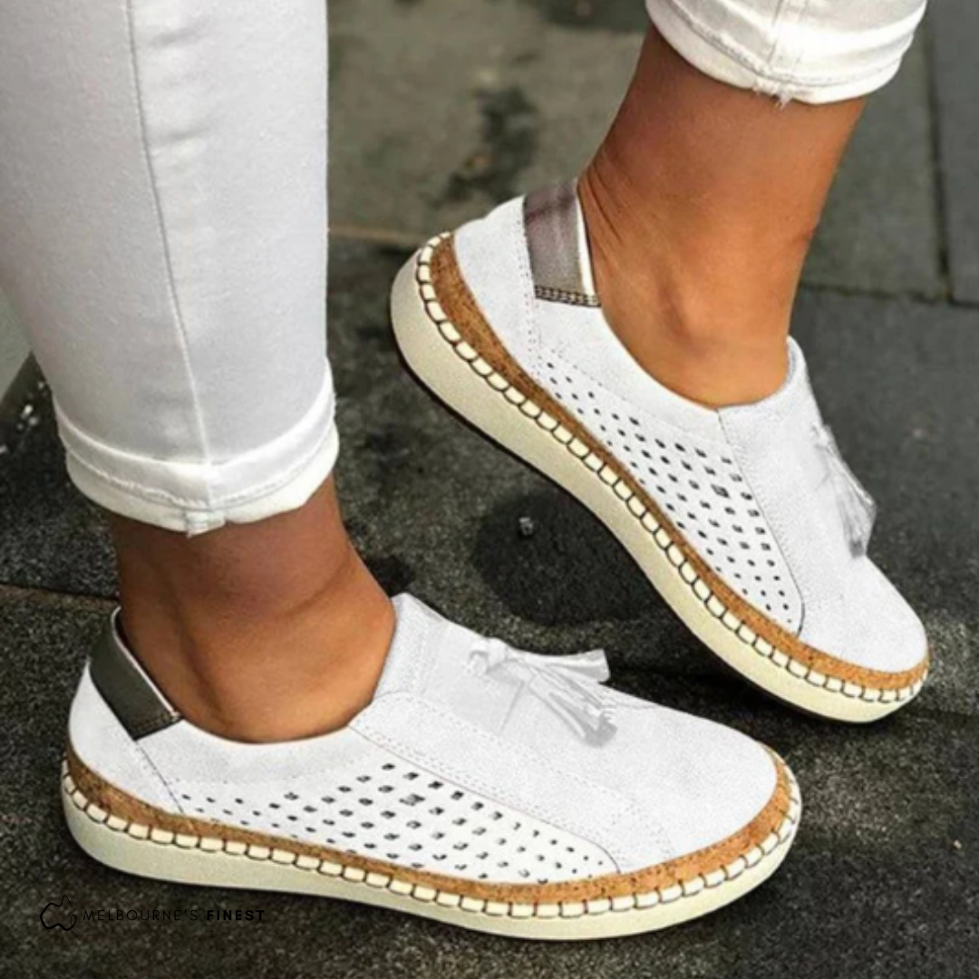 Alina Perforated Comfort Slip-Ons