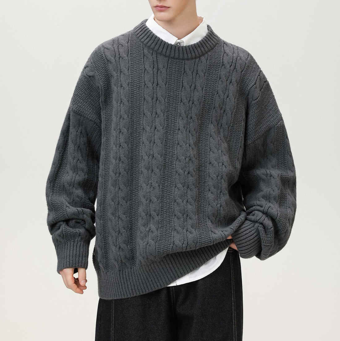 Langley Oversized Cable-Knit Sweater