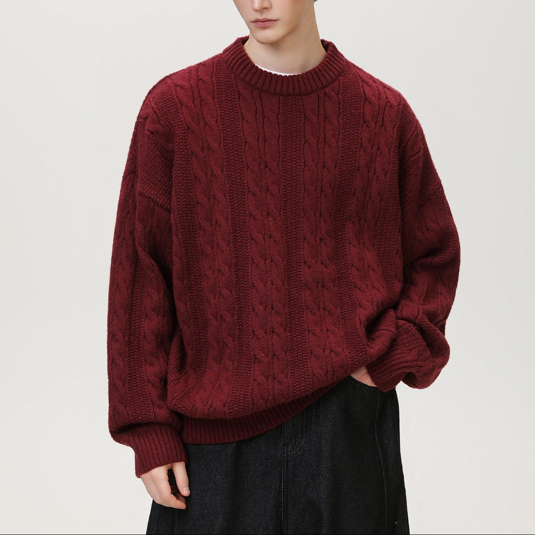Langley Oversized Cable-Knit Sweater