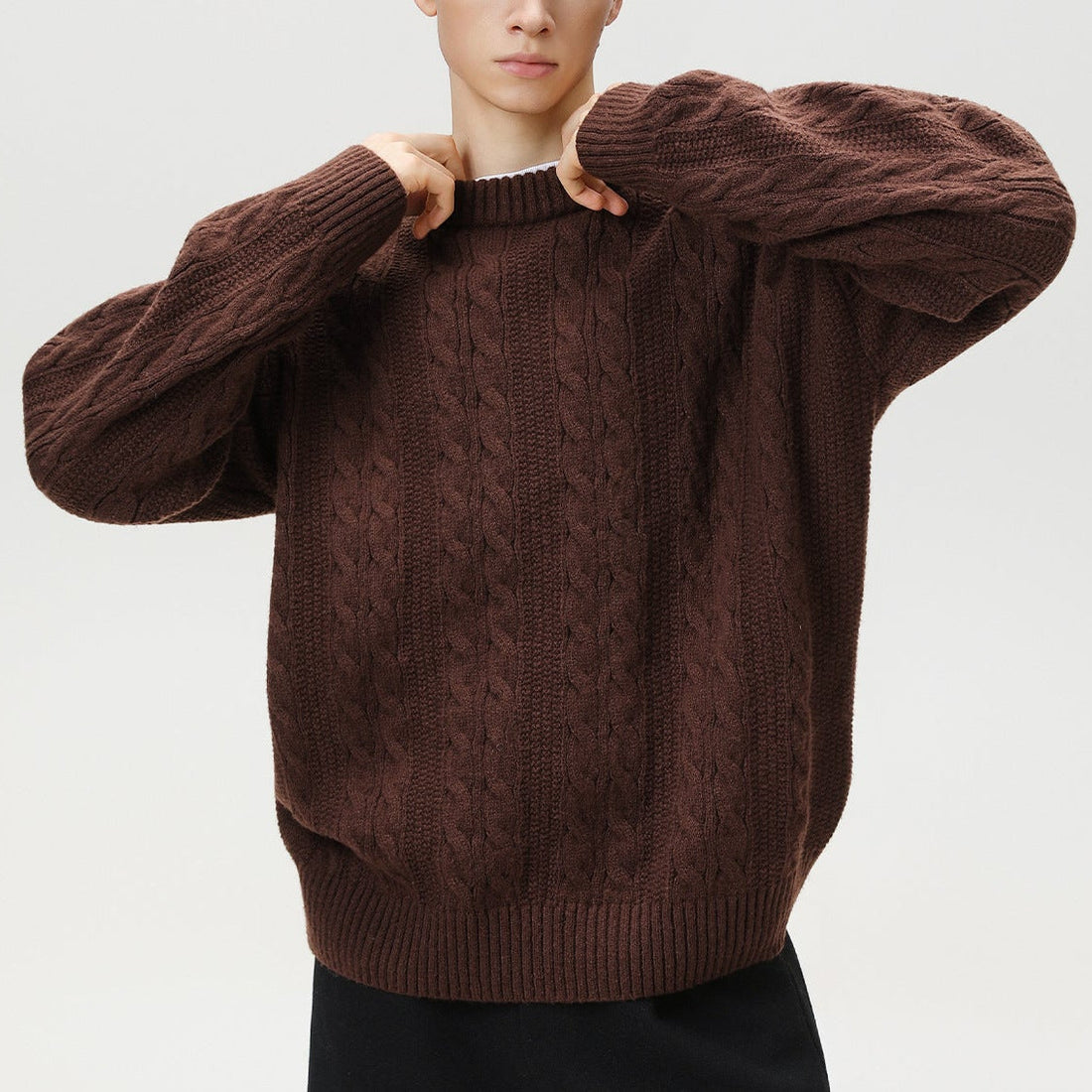 Langley Oversized Cable-Knit Sweater