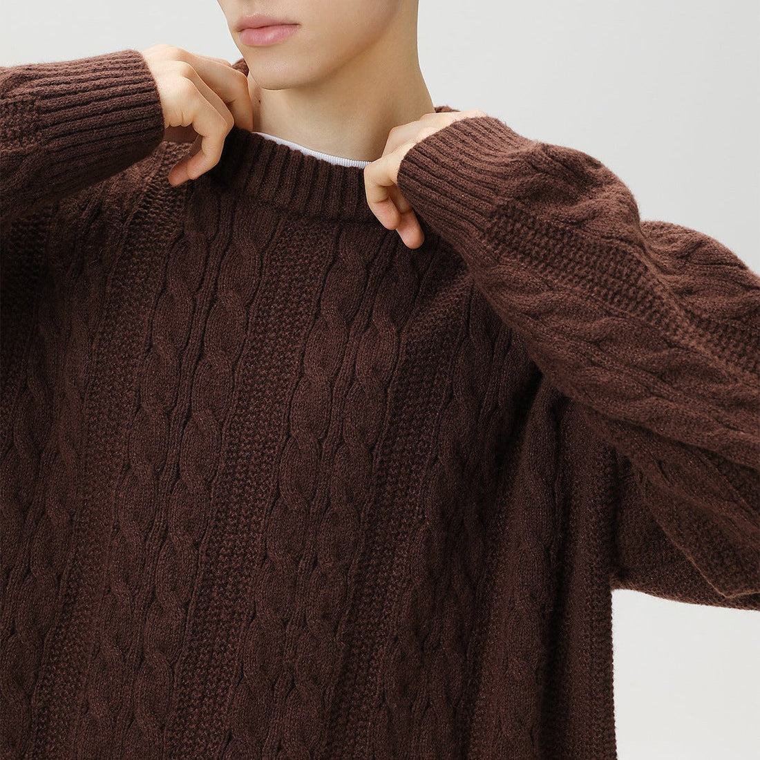 Langley Oversized Cable-Knit Sweater