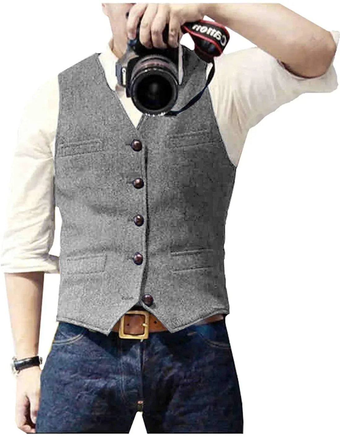 Hawthorn Herringbone Tweed Waistcoat