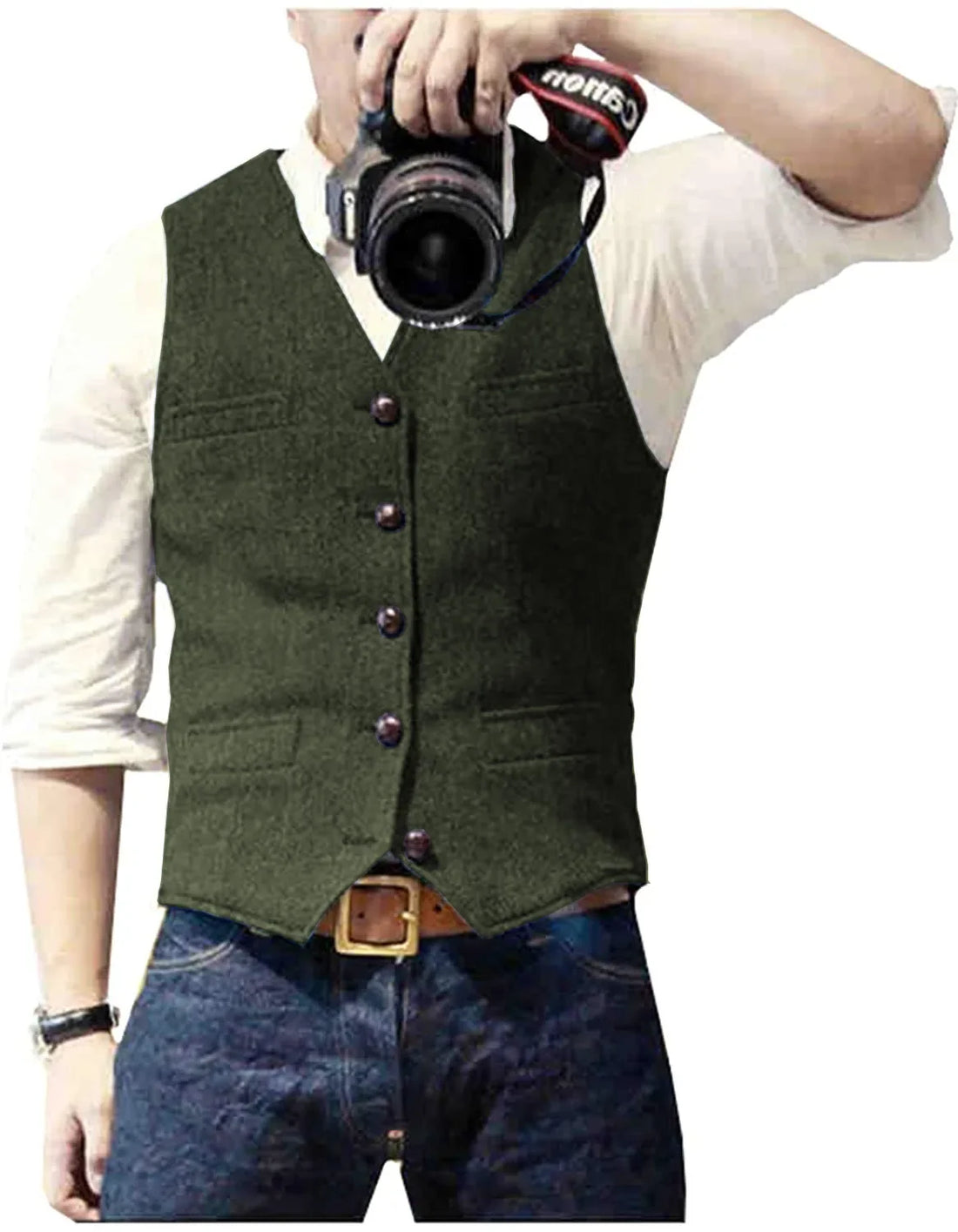 Hawthorn Herringbone Tweed Waistcoat