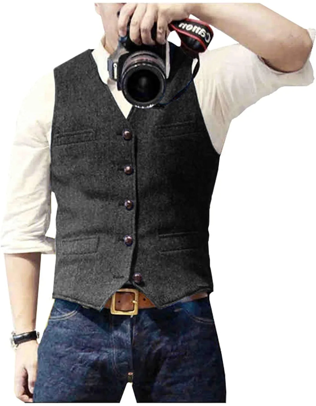 Hawthorn Herringbone Tweed Waistcoat
