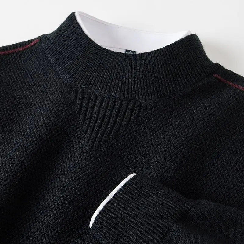 Briar Waffle-Knit Crewneck Sweater