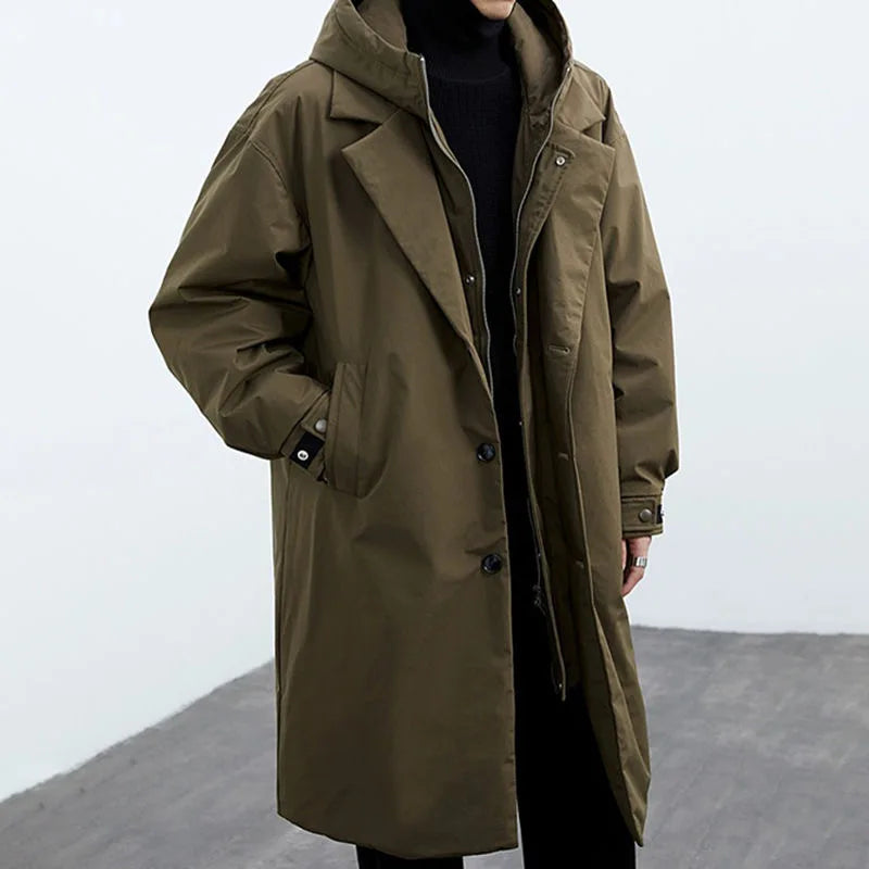 Hawthorne Weather-Resistant Hooded Overcoat
