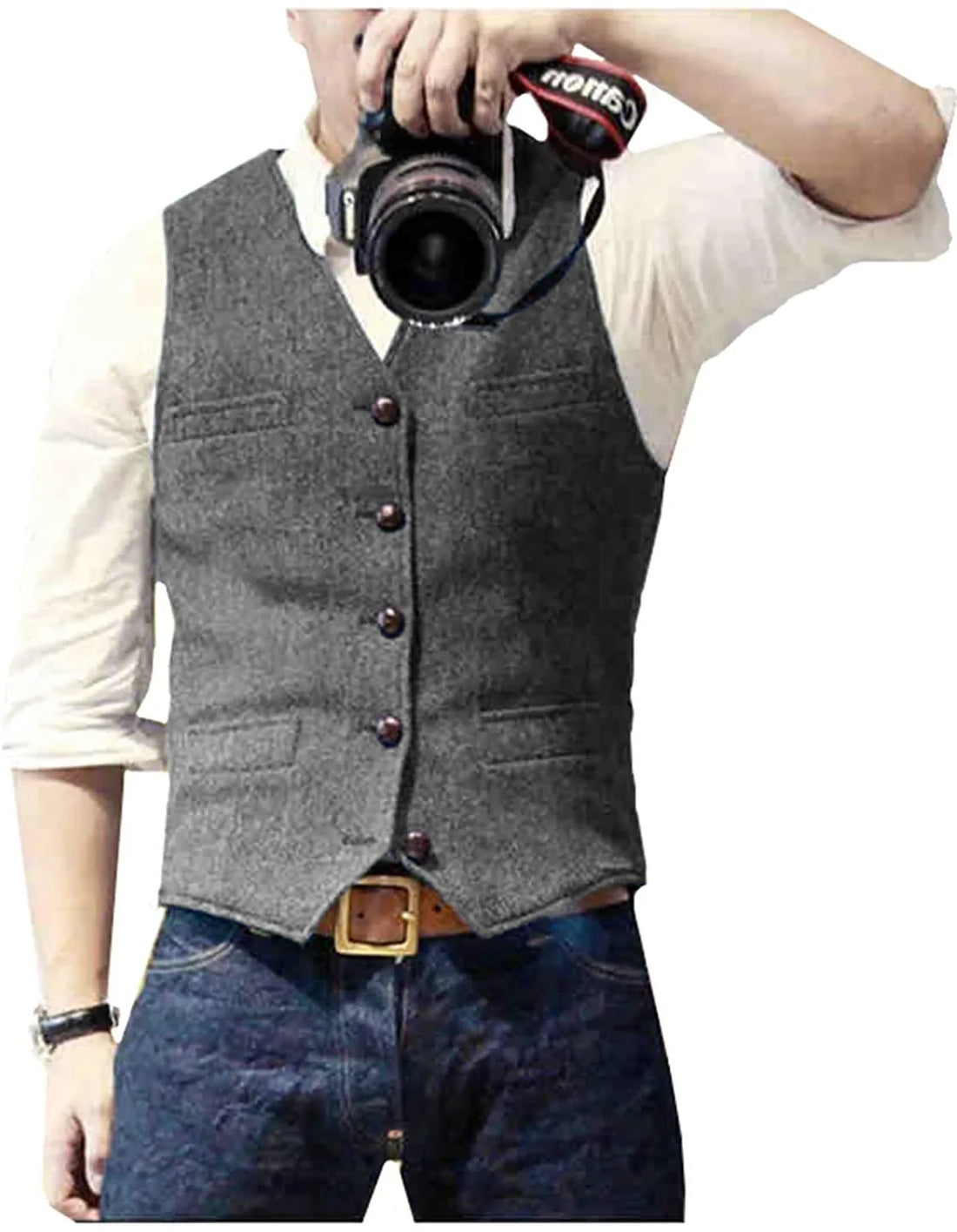 Hawthorn Herringbone Tweed Waistcoat