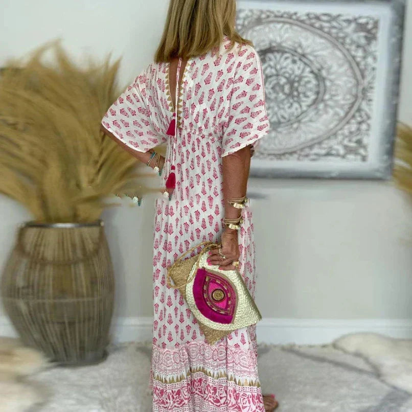 Sienna Boho Print Maxi Dress
