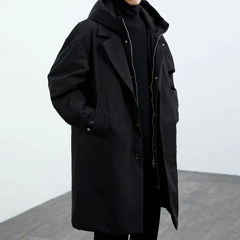 Hawthorne Weather-Resistant Hooded Overcoat