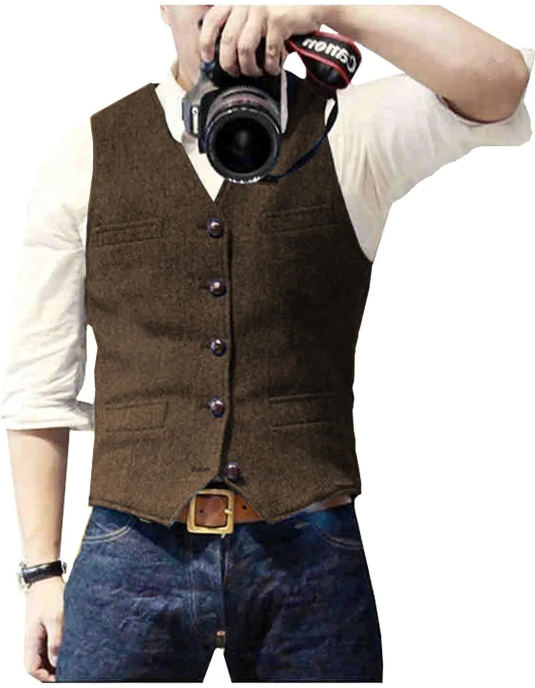 Hawthorn Herringbone Tweed Waistcoat