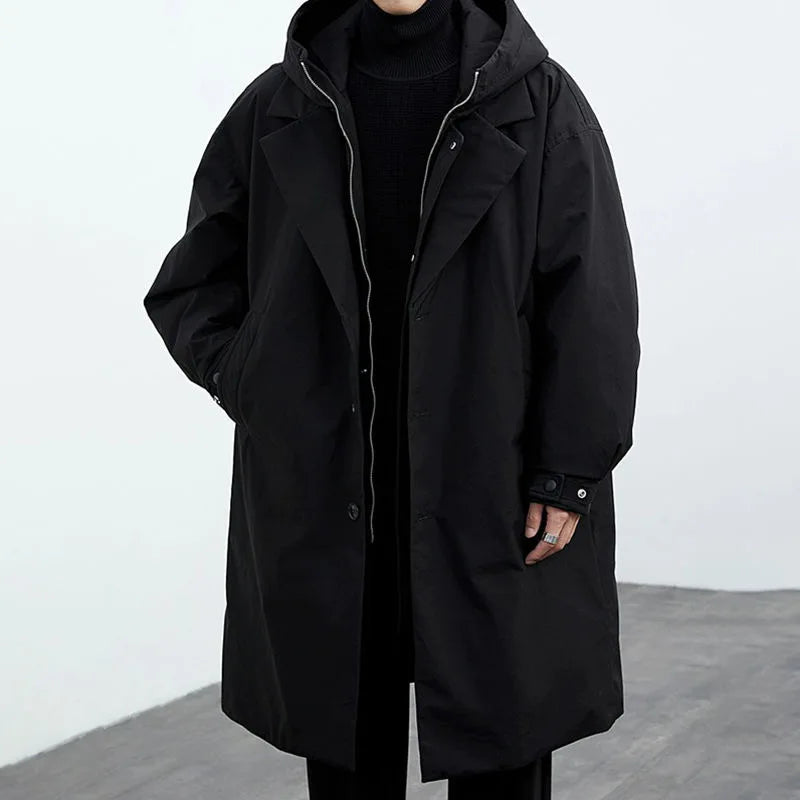 Hawthorne Weather-Resistant Hooded Overcoat