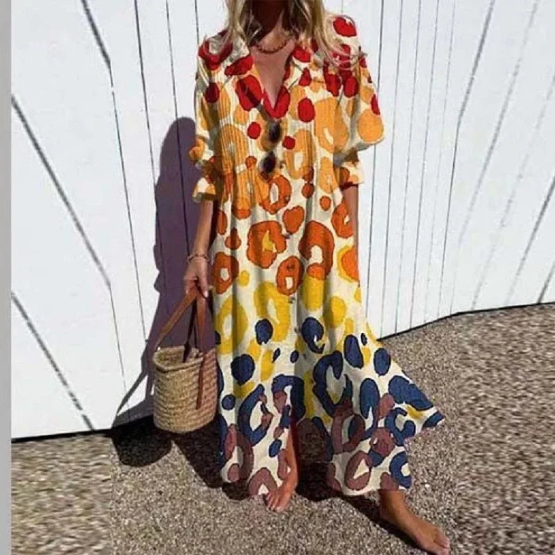 Rosalie Floral Long-Sleeve Maxi Dress