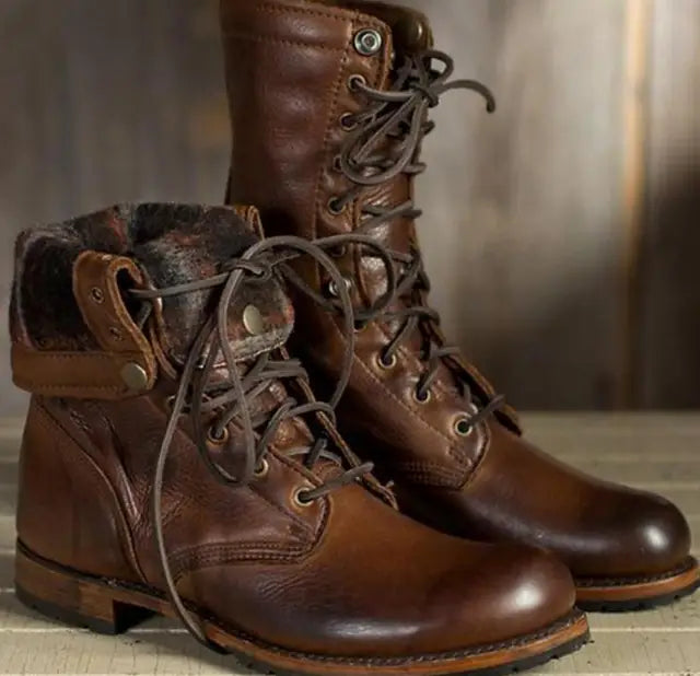 Briar Lace-Up Mid-Calf Boots