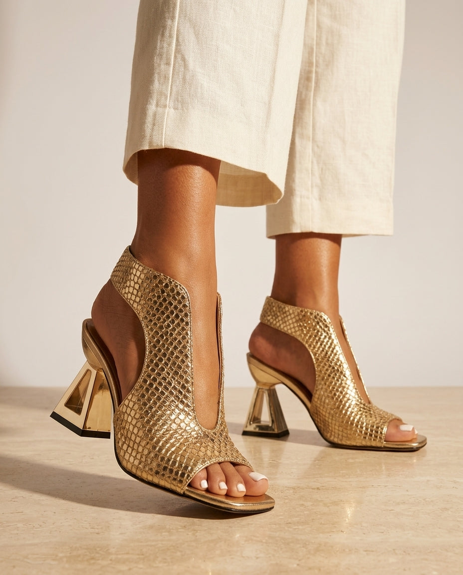 Sorella Woven Slingback Heels