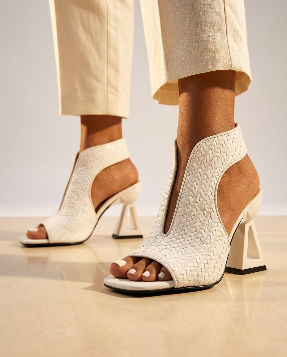Sorella Woven Slingback Heels
