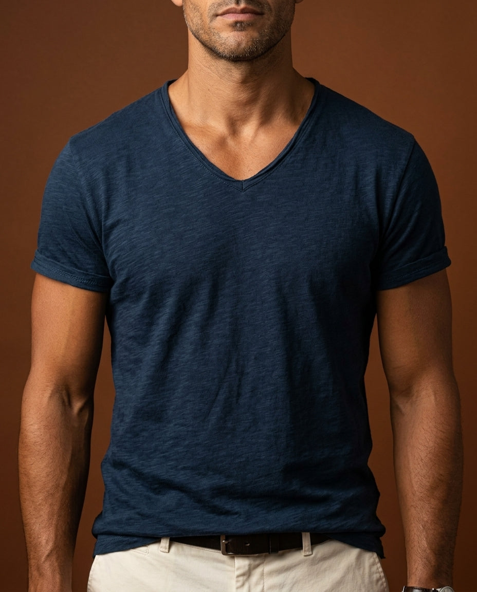 Harrison Organic Cotton V-Neck Tee