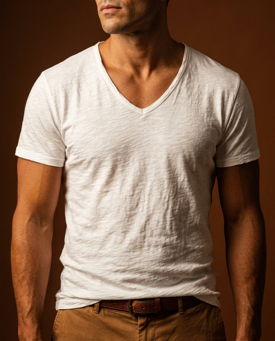 Harrison Organic Cotton V-Neck Tee