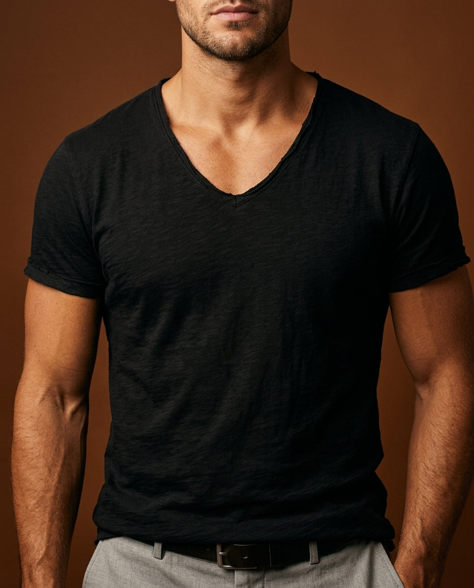 Harrison Organic Cotton V-Neck Tee