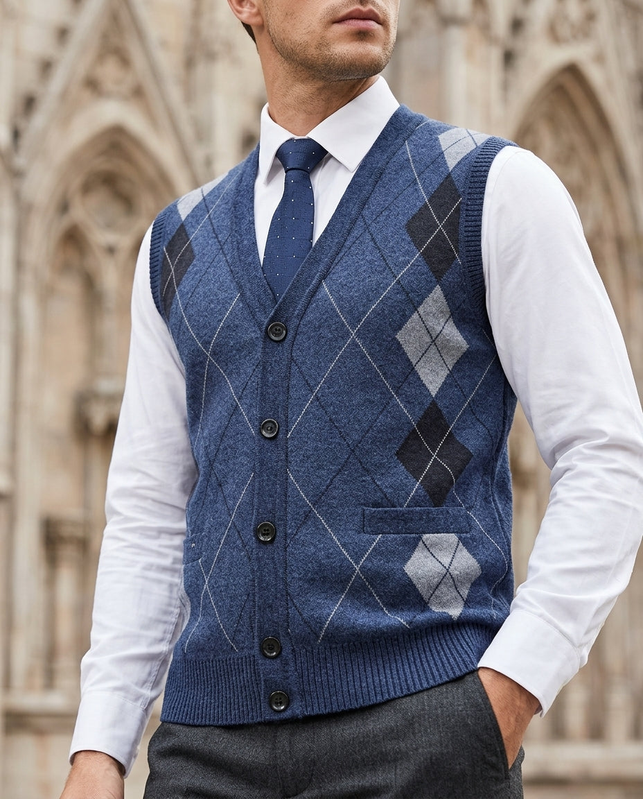 Briarwood Diamond Knit Sweater Vest
