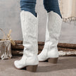 Dakota Embroidered Knee-High Boots