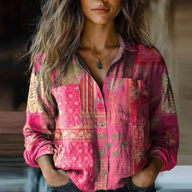 Maribel Bohemian Print Blouse
