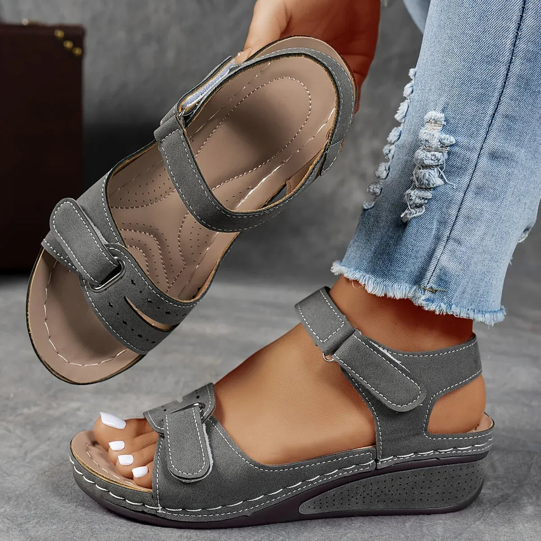 Caspia Comfort Wedge Sandals