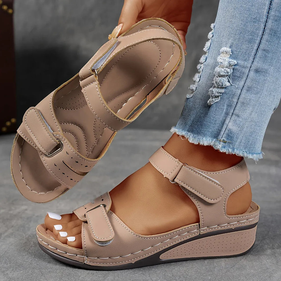 Caspia Comfort Wedge Sandals