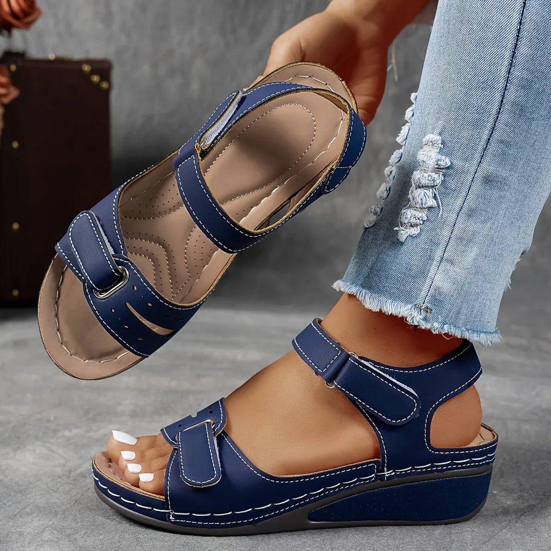 Caspia Comfort Wedge Sandals