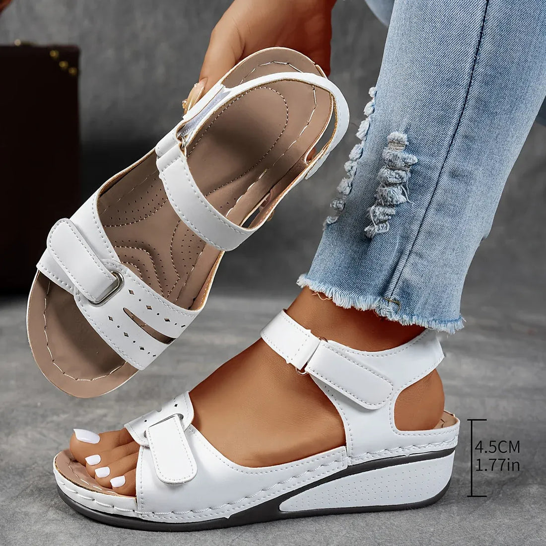 Caspia Comfort Wedge Sandals