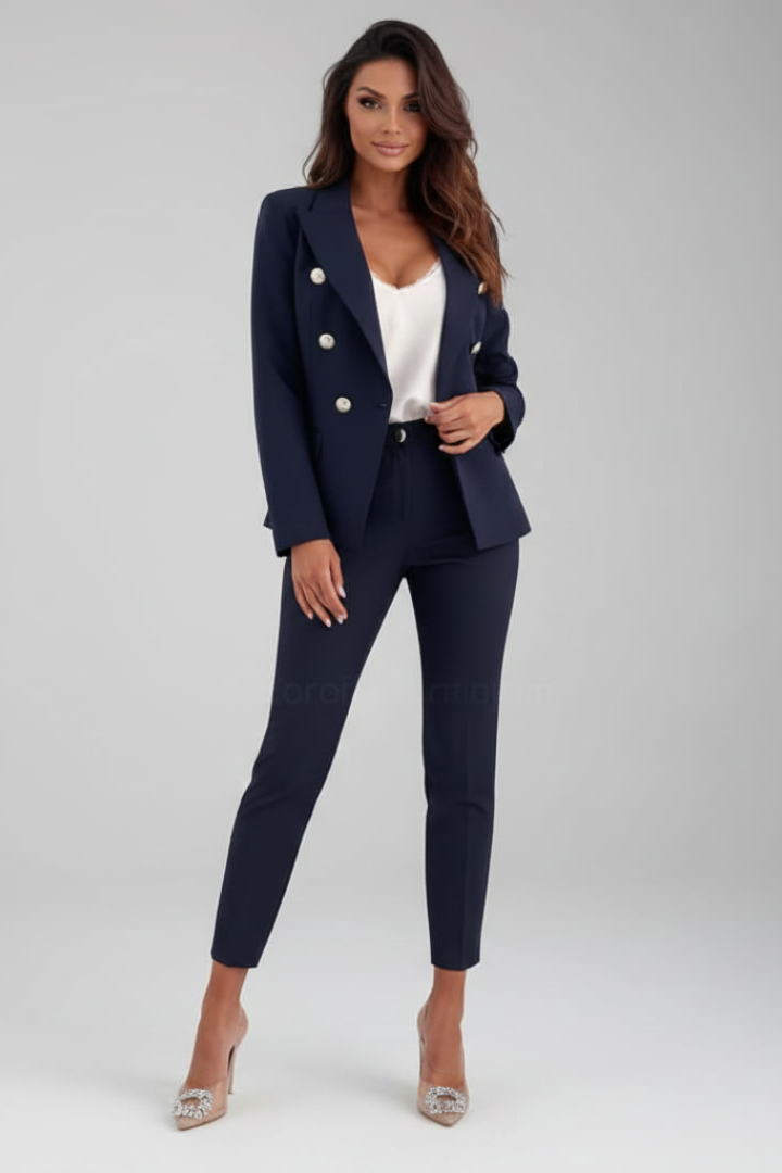 Celeste Double-Breasted Suit Set