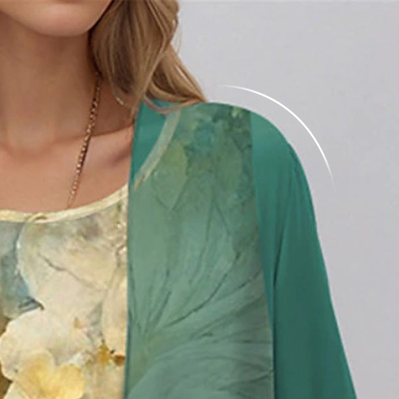 Clara Layered Floral Midi Dress Set