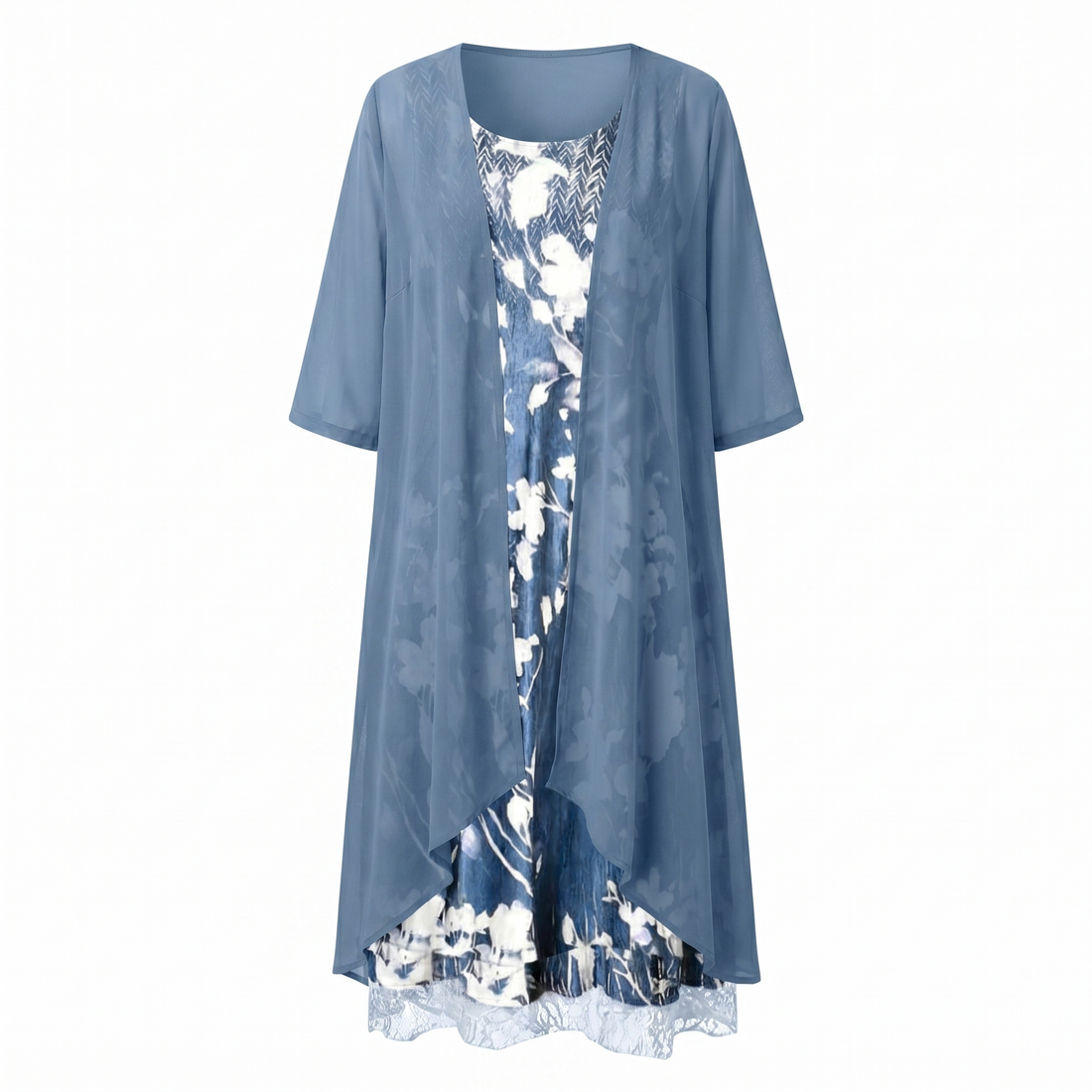 Clara Layered Floral Midi Dress Set