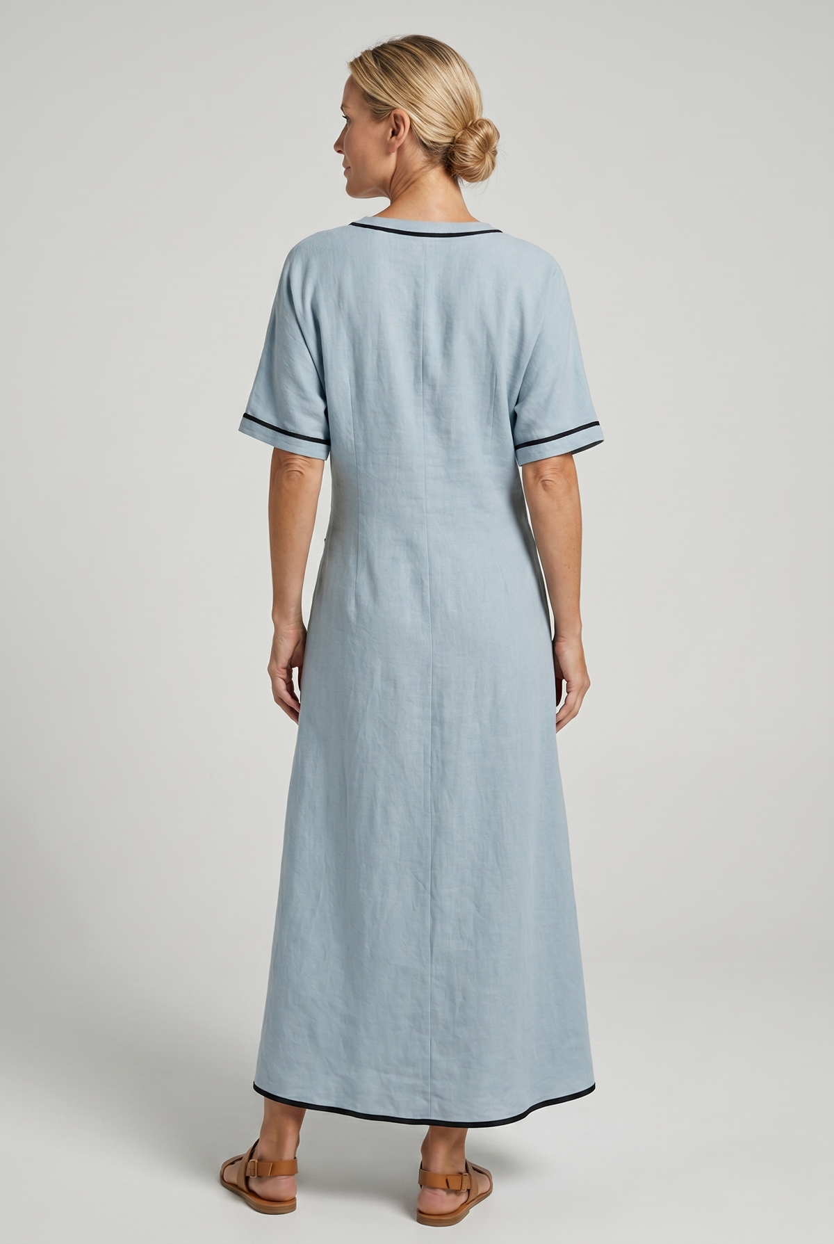 Selene Twist-Front Maxi Dress