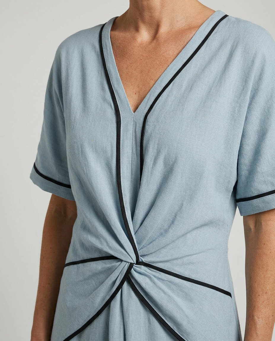Selene Twist-Front Maxi Dress