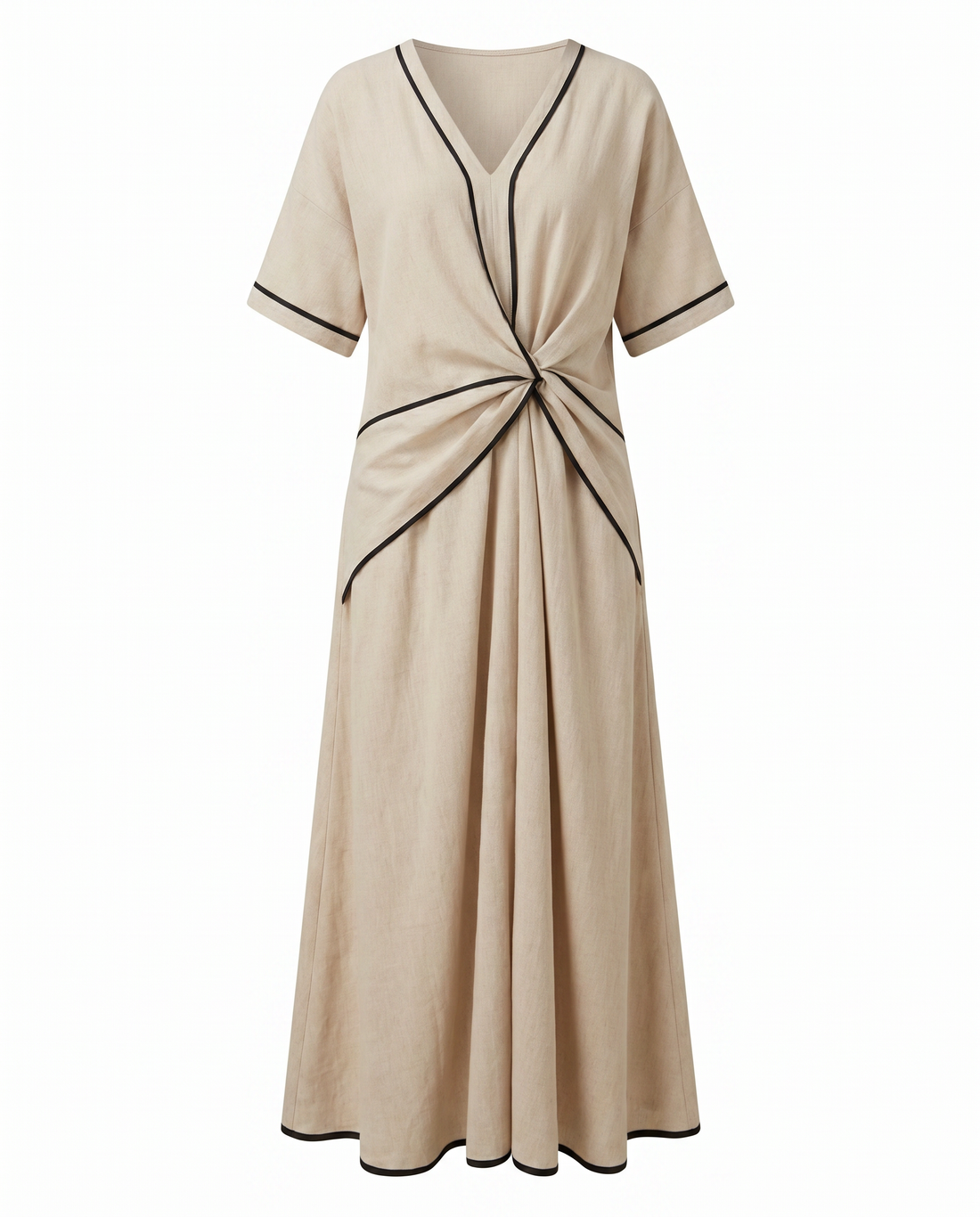 Selene Twist-Front Maxi Dress
