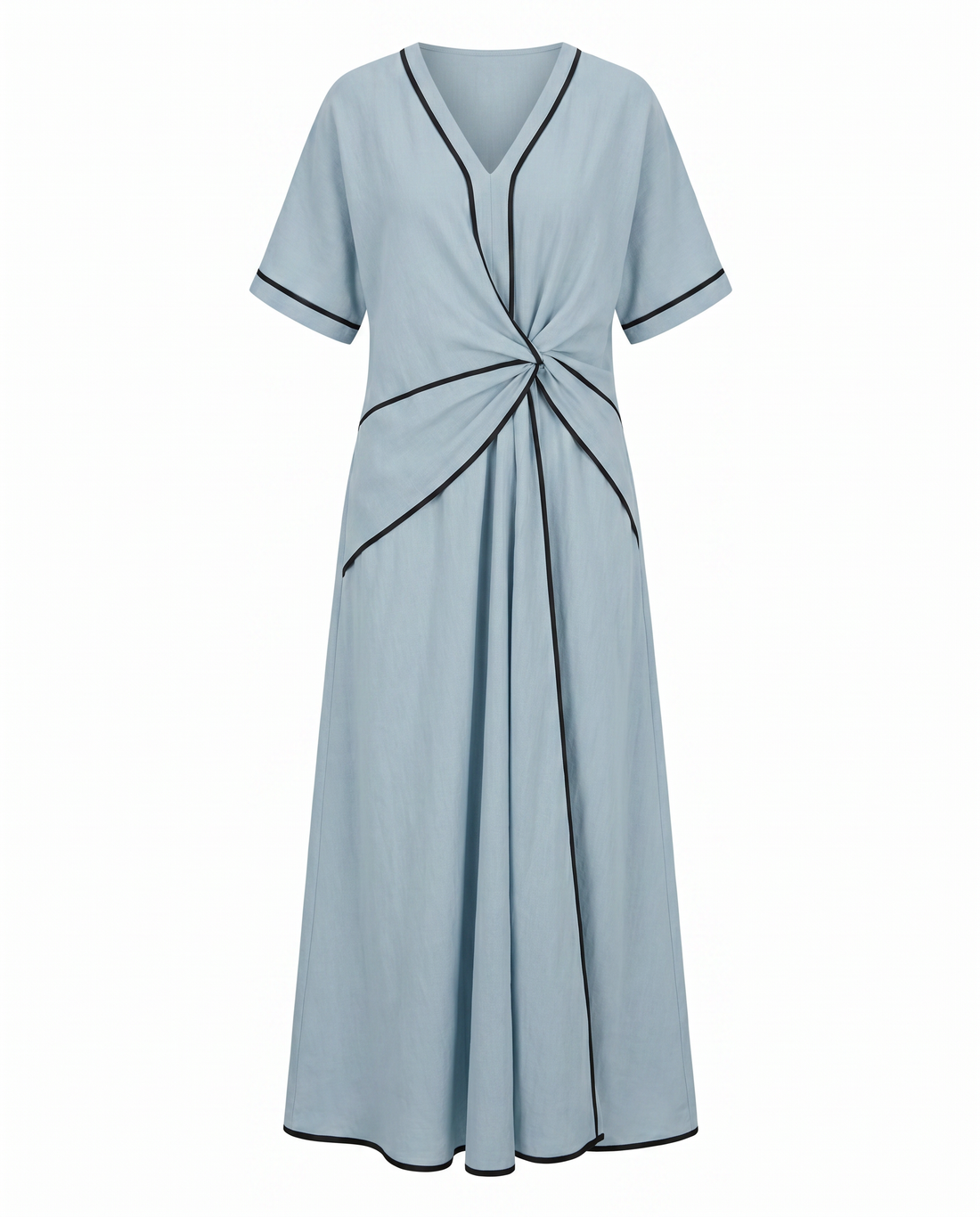 Selene Twist-Front Maxi Dress